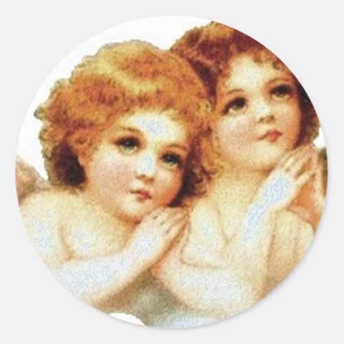 2 Little Angels Praying _ Sticker