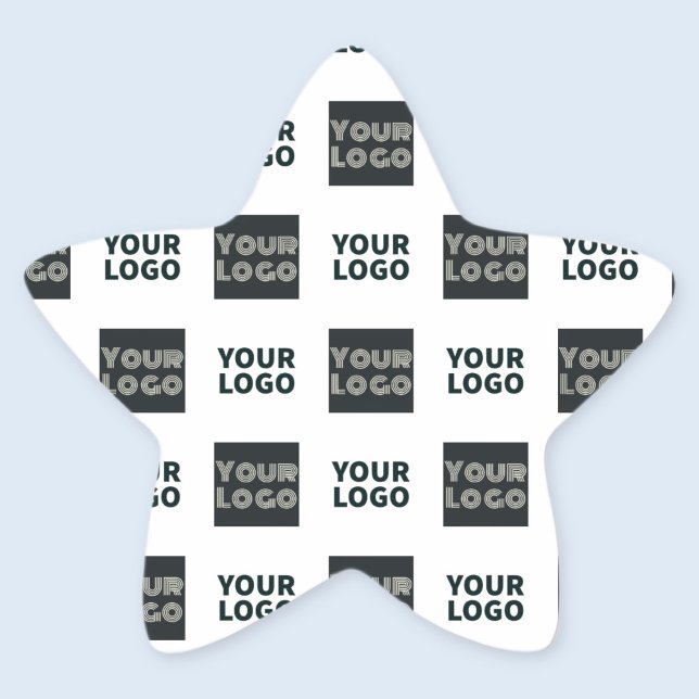 2 Logos Simple Repeating Logo | White Star Sticker (Creator Uploaded)