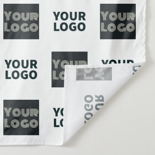 2 Logos Simple Repeating Logo  White Tapestry