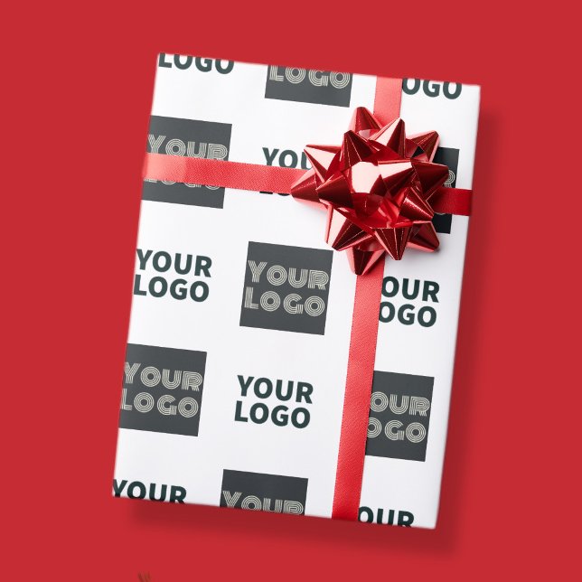 2 Logo's Simple Repeating Logo | White Wrapping Paper (Creator Uploaded)