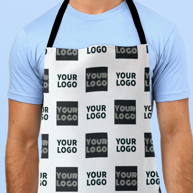 2 Logos Simple Repeating Logos | White Apron (Creator Uploaded)