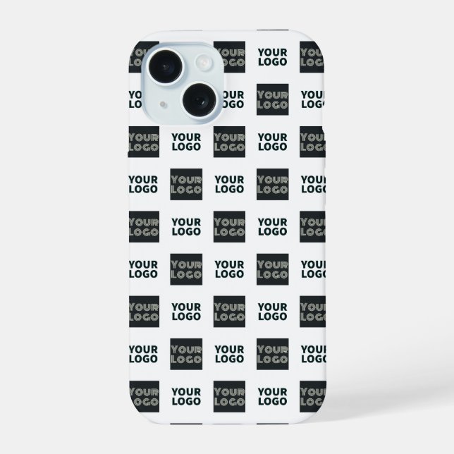 2 Logos Simple Repeating Logos | White Iphone Case (Back)