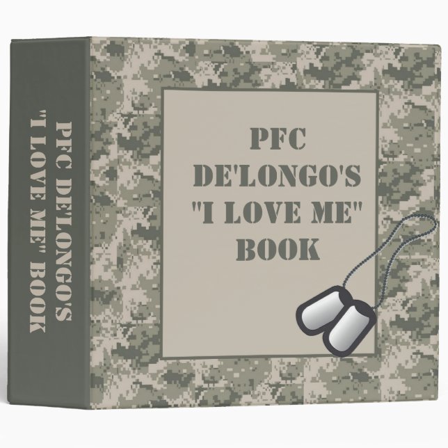 2"  Love Me Promotion Binder ARMY ACU Camo Camoufl (Front/Spine)