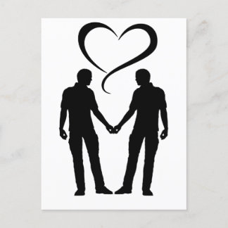 2 men | Gay men Pride Postcard