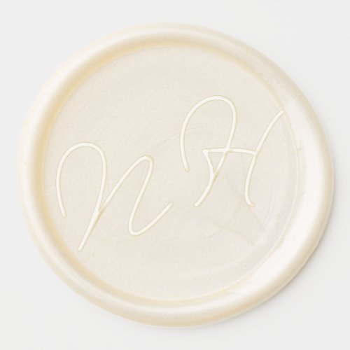 2 Monogram Elegant Modern  Wax Seal Sticker