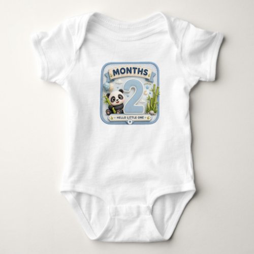 2 Month Baby Milestone  Bodysuit