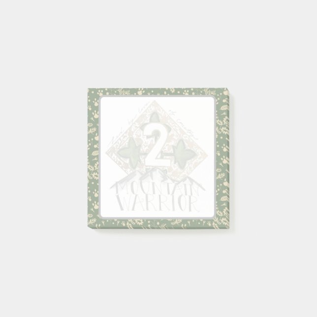 2 Mountain Warrior Post-Its Post-it Notes (Front)