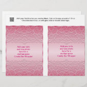 2 Multipurpose Candy Bar Wrappers Party Favor (Front/Back)