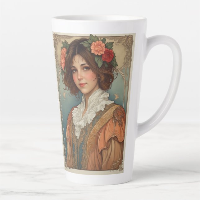 2 Muncha Style Art Of Same Women Latte Mug (Right)