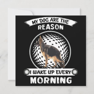2 My Dogs Are The Reason I Wake Up Every Morning Invitation