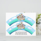 2 Noahs Ark Baby Personalized Cupcake Wrappers (Standing Front)