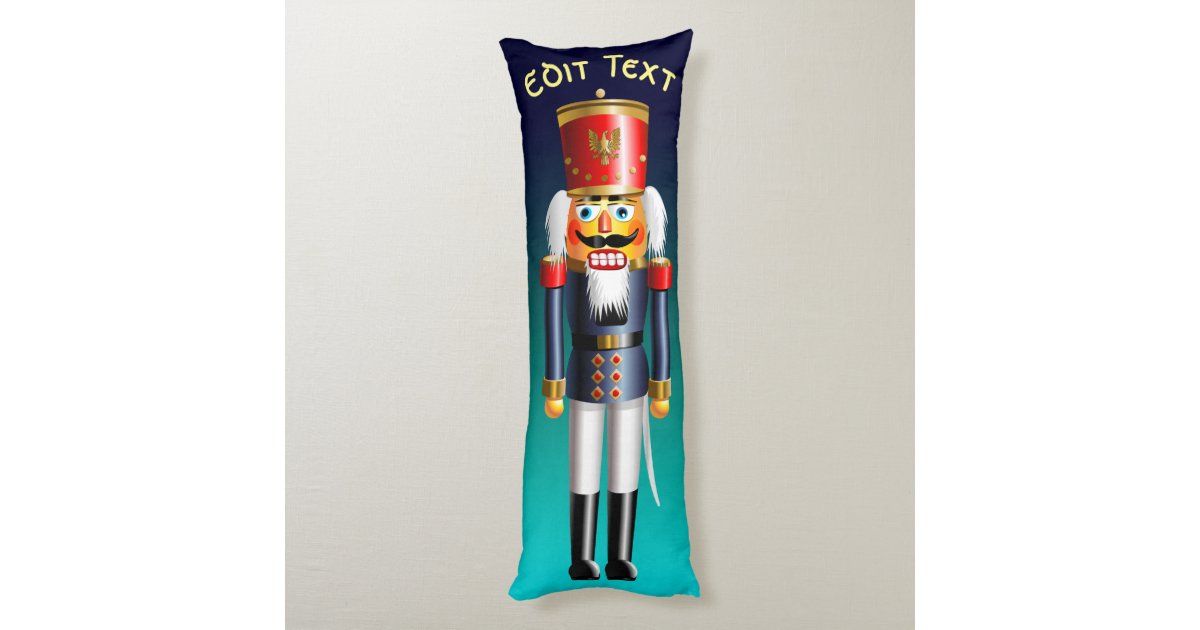 2 Nutty Xmas Nutcracker Toy Soldiers Body Pillow Zazzle Com