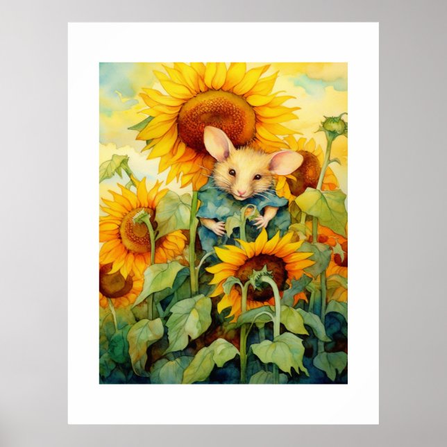 2 of 17 Sunflower Garden Miceville Poster (Front)