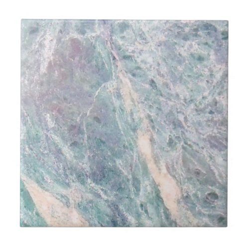 2 of 2 Blue Aqua White Lilac Faux Granite Repro Ceramic Tile