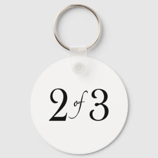 2 of 3 (middle child) keychain