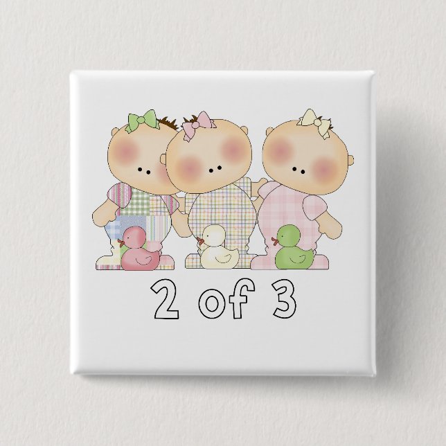 2 of 3 Triplet Cuties Button (Front)