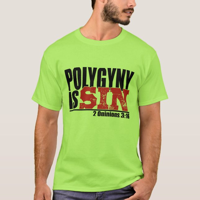 2 Opinions re Polygyny no white background T-Shirt (Front)