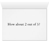 2 out of 3 cards (Inside Horizontal (Bottom))