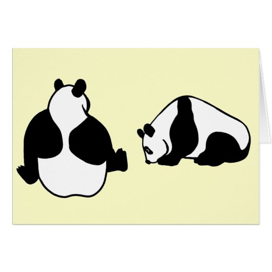 2 pandas cards (Front Horizontal)