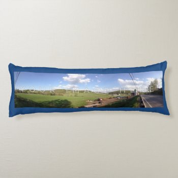 2-panoramic Photo Blue Custom Body Pillow by MyBindery at Zazzle