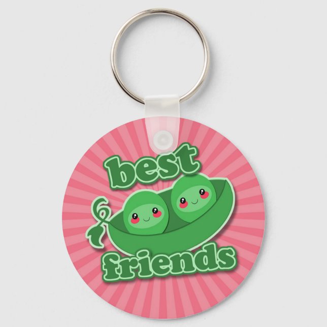 2 PEAS  BEST FRIENDS KEYCHAIN (Front)