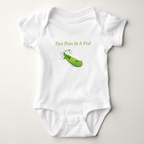 2 Peas in A Pod Baby Creeper for twins Baby Bodysuit