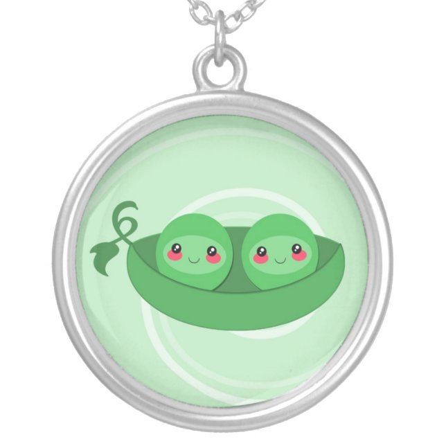 2 PEAS in a POD - necklace (Front)