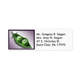 2 Peas in a Pod Return Address Labels