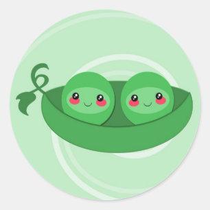 2 PEAS in a POD - sticker