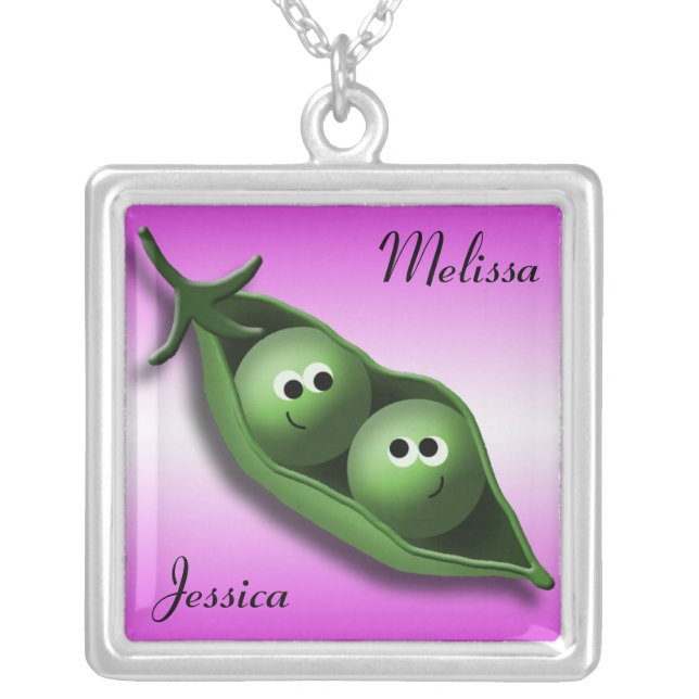 2 Peas in Pod ~ Love & Friendship Necklace (Front)