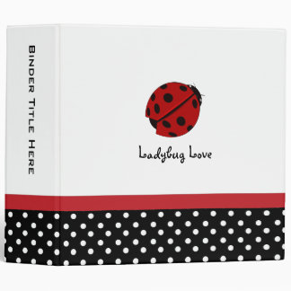 2" Personalized Ladybug Love Binder