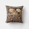 2 Personalized Photo Names | Brown Dog Pillow