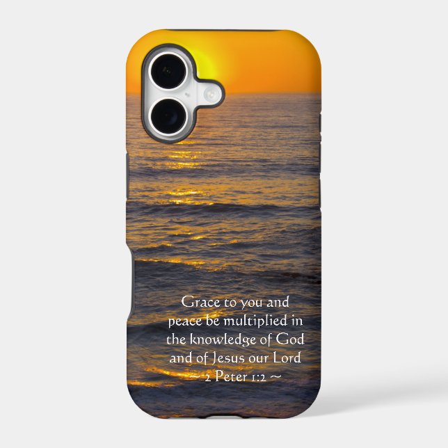 2 Peter 1:2 Iphone Case (Back)