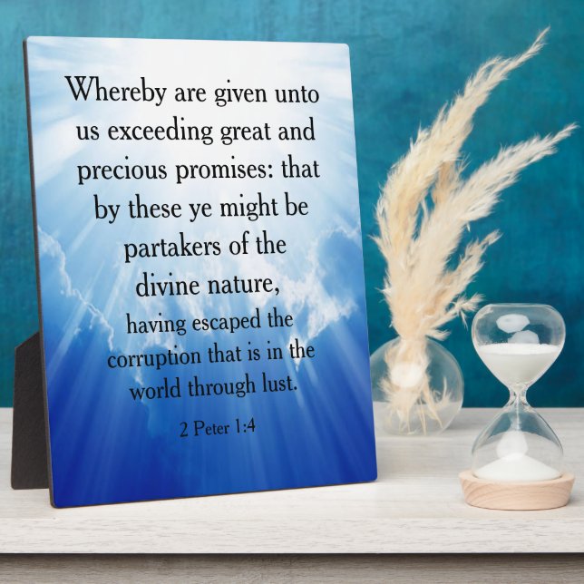 2 Peter 1:4  Plaque (Side)