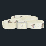 2 photo13th Wedding Anniversary Lace Design Belt<br><div class="desc">Here,  I've designed heart frames and soft color lace,  for a delicate and understated photo belt for her 13th wedding anniversary.  Won't those gorgeous photos bring a smile to her face?!</div>