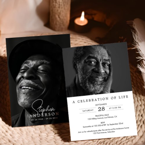 2-Photo Celebration of Life/Funeral/Memorial