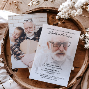 2-Photo Celebration of Life/Funeral/Memorial Invitation