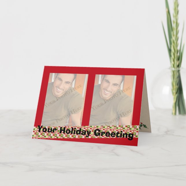 2 Photo Christmas Cards (Front)