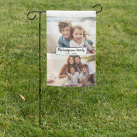 2 Photo Collage Family Name - Horizontal Pics