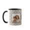 2 Photo Collage - Taupe Quatrefoil and Monogram