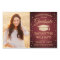 2 Photo Congrats Burgundy Gold Glitter Graduation