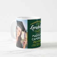 2 Photo Congratulations Graduate Green and Gold