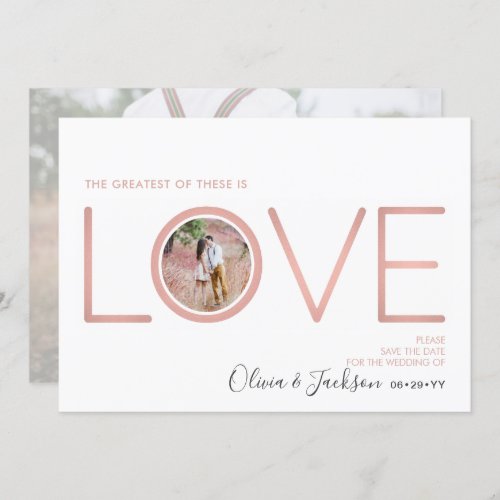 2 Photo Corinthians Love Wedding Save the Date