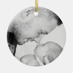 2 Photo Custom Ceramic Ornament