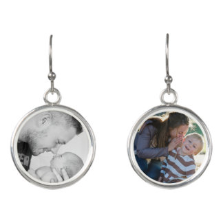 2 Photo Custom Double Sided Earrings