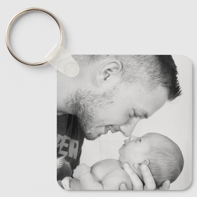 2 Photo Custom Double Sided  Keychain (Front)