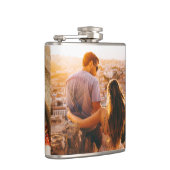 2 Photo Double Sided Edge Print Template Flask (Right)