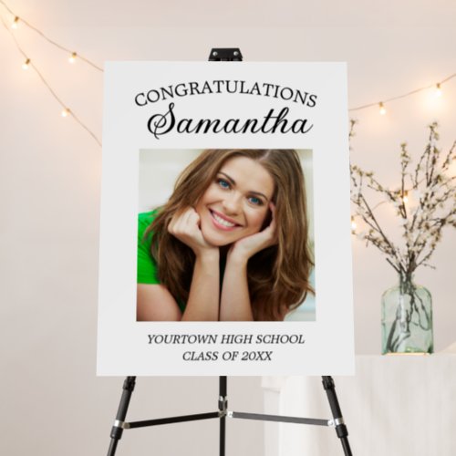 2 Photo Double Sided Graduation Congratulations Foam Board