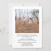 2 Photo Drive-By Social Distancing Bridal Shower Invitation (Back)