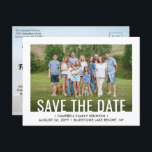2 Photo Family Reunion Party Picnic Save the Date Announcement Postcard<br><div class="desc">Invite family members to save the date for a reunion picnic, bbq or party with this elegant modern minimalist 2 photo postcard. Pictures and all text are simple to customize. (IMAGE PLACEMENT TIP: An easy way to center a photo exactly how you want is to crop it before uploading to...</div>